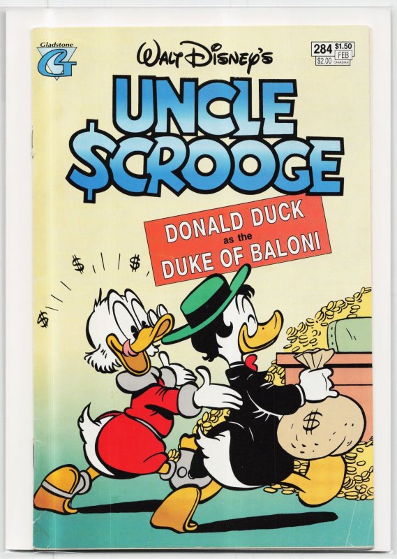 Uncle Scrooge #284 (1994), raw, ungraded comic book — front cover