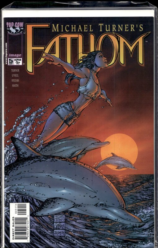 Fathom #5 (1999), raw, ungraded comic book — front cover