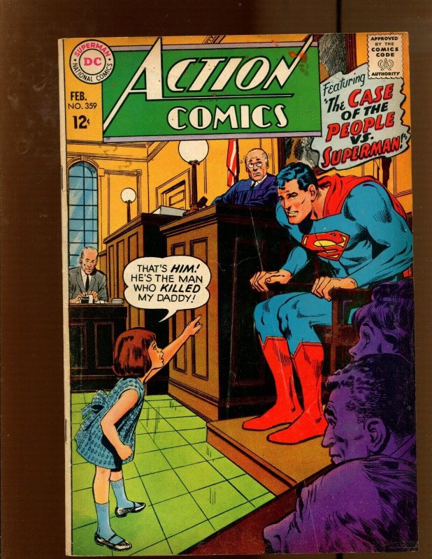 Action Comics #359 (DC Comics, 1968), raw comic book in 4.0 condition — front cover