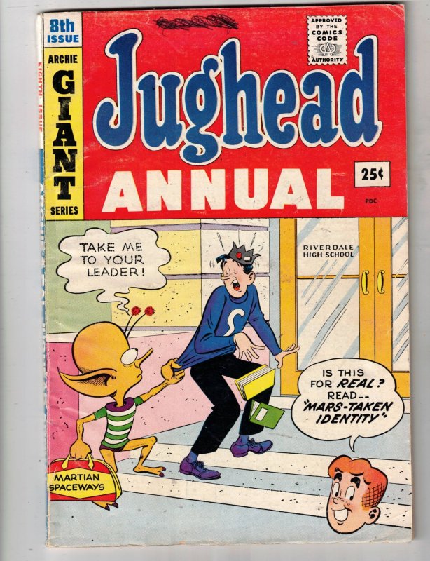 Archie's Pal Jughead Annual #8 (1960), raw comic book in VG+ condition — front cover
