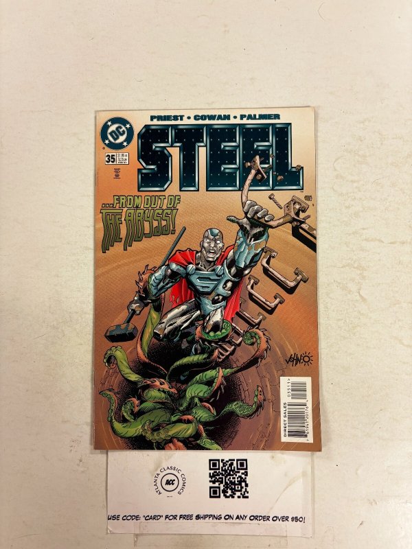 Steel #35 (DC Comics), raw comic book in VF condition — front cover