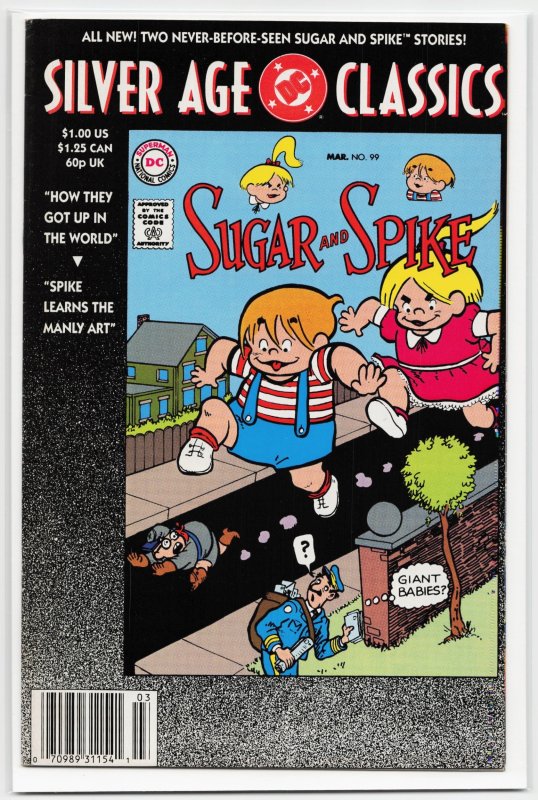 DC Silver Age Classics: Sugar and Spike (1992) Sugar and Spike (DC Comics, 1992), raw, ungraded comic book — front cover