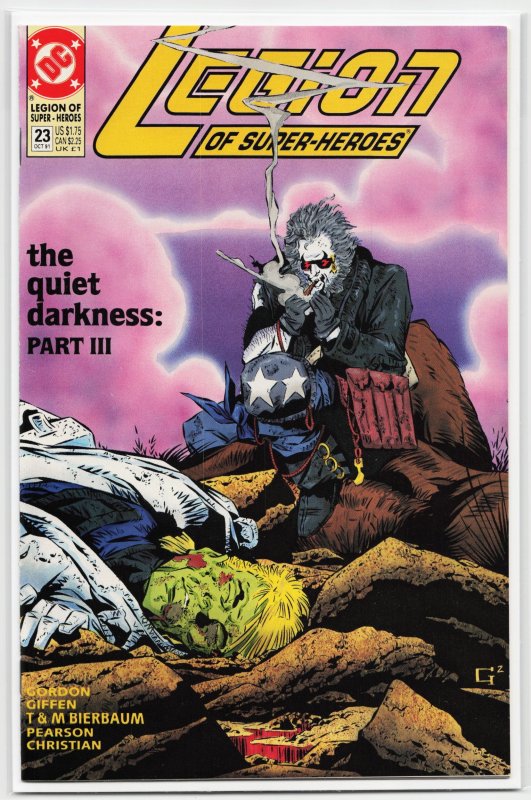 Legion of Super-Heroes #23 (DC Comics, 1991), raw, ungraded comic book — front cover