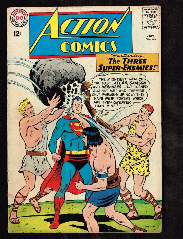 Action Comics #320 (DC Comics, 1965), raw comic book in 5.0 condition — front cover