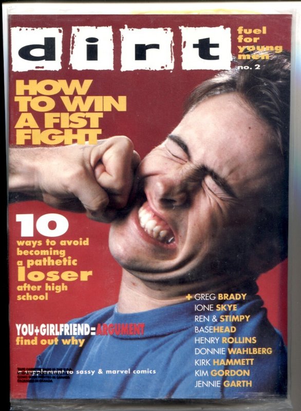 Dirt #2 (1992), raw comic book in NM- condition — front cover