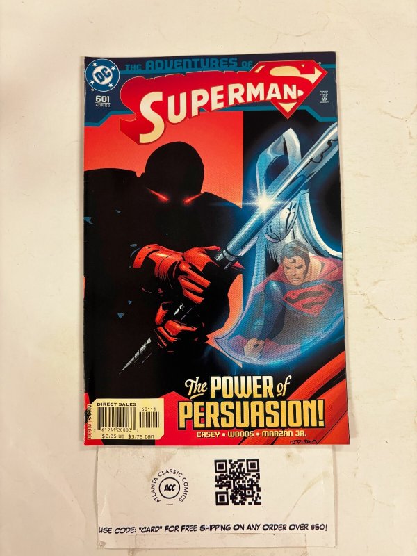 Adventures of Superman #601 (DC Comics), raw comic book in NM condition — front cover