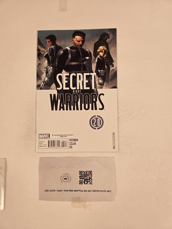 Secret Warriors #20 (Marvel Comics), raw comic book in NM condition — front cover