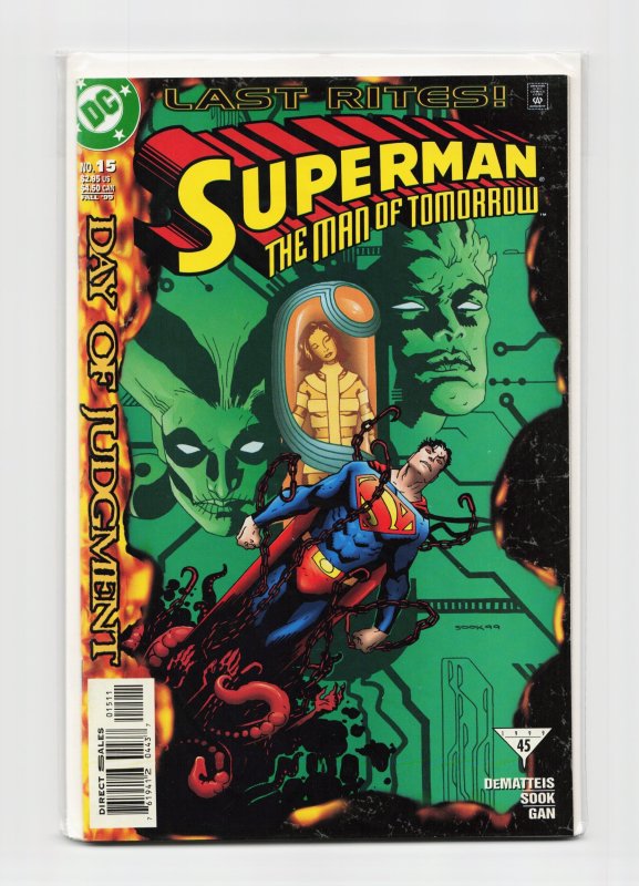 Superman: The Man of Tomorrow #15 (DC Comics, 1999), raw, ungraded comic book — front cover