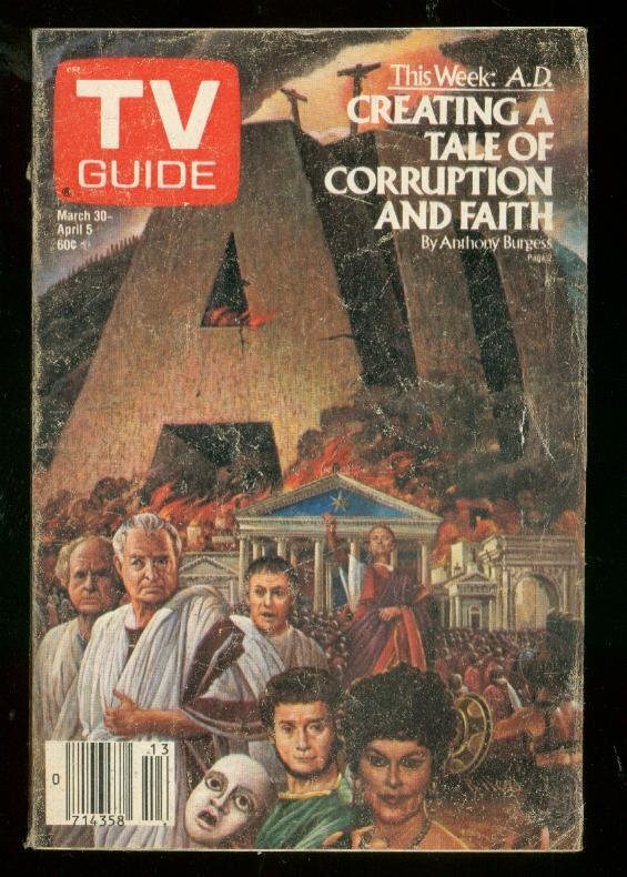 Mag: TV Guide 03/30/1985-Anthony Burgess-Ny Metro G, raw, ungraded comic book — front cover
