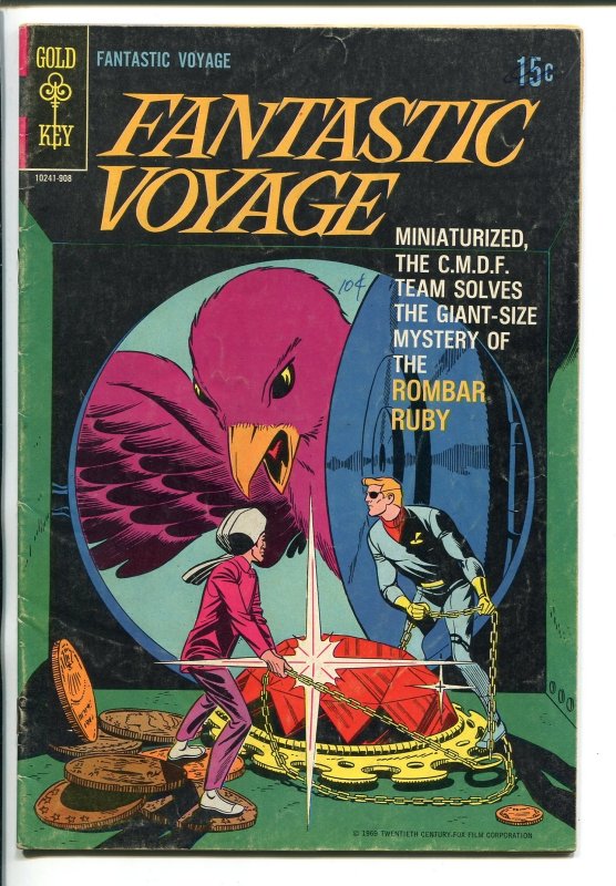 Fantastic Voyage #1 (Gold Key Comics, 1969), raw, ungraded comic book — front cover