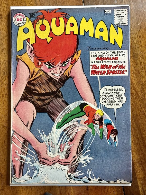 Aquaman #10 (DC Comics, 1963), raw comic book in VG 4.0 condition — front cover