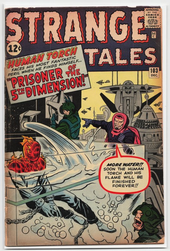 Strange Tales #103 (Marvel Comics, 1962), raw, ungraded comic book — front cover