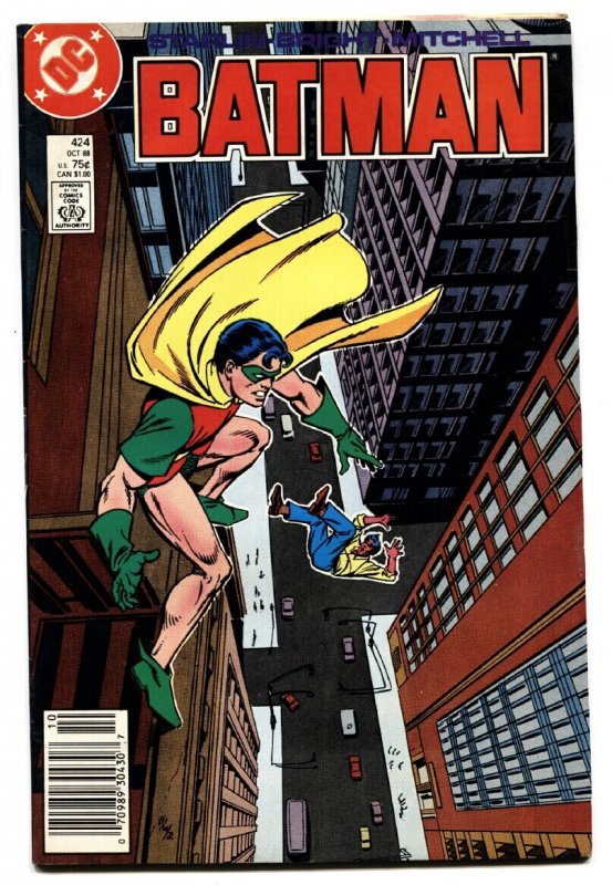 Batman #424 (DC Comics, 1988), raw comic book in VF/NM condition — front cover