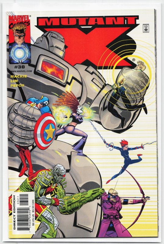 Mutant X #30 (2001), raw, ungraded comic book — front cover