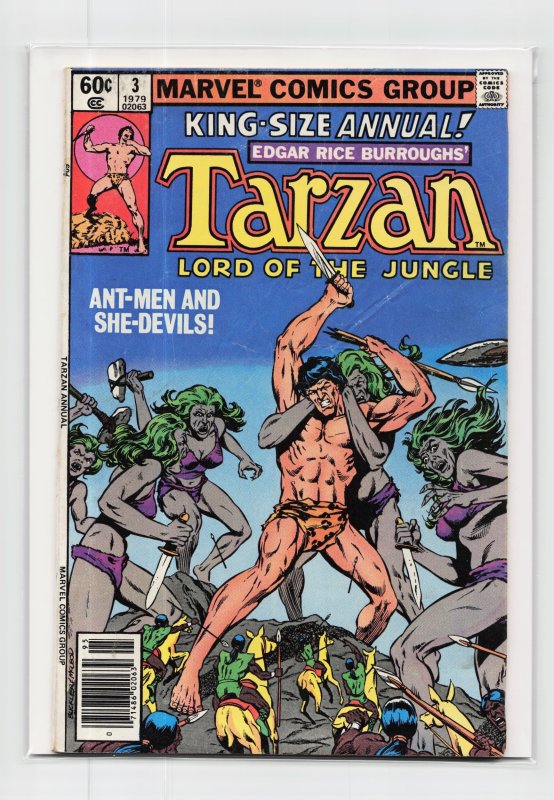 Tarzan Annual #3 (DC Comics, 1979), raw, ungraded comic book — front cover