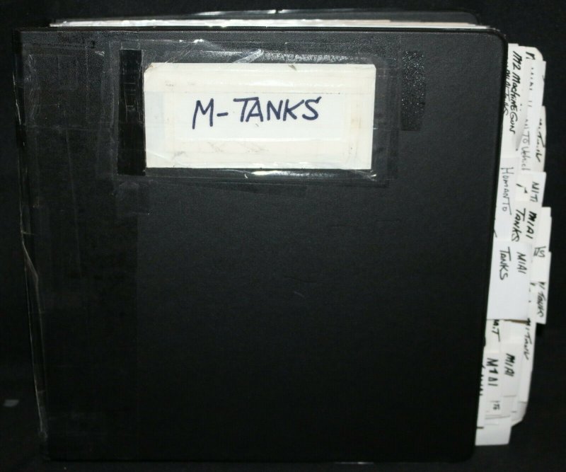 Joe Kubert's War Army Reference Guide Binder w COA - M-Tanks, raw, ungraded comic book — front cover