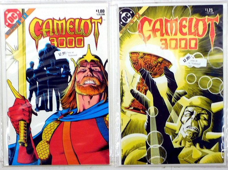 Camelot 3000 Lot of 2 #3, 9 (1983) DC Comics 1st Print Comic Books (DC Comics, 1983), raw, ungraded comic book — front cover