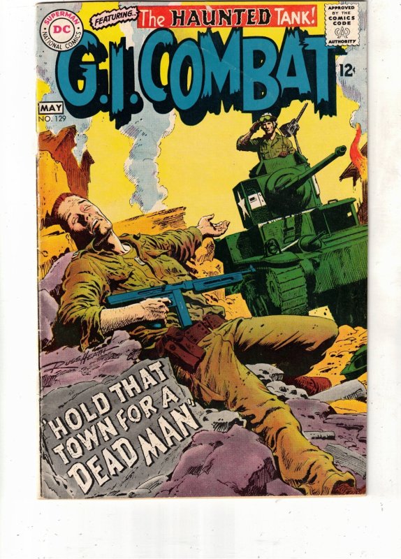 G.I. Combat #129 (DC Comics, 1968), raw comic book in NM- condition — front cover