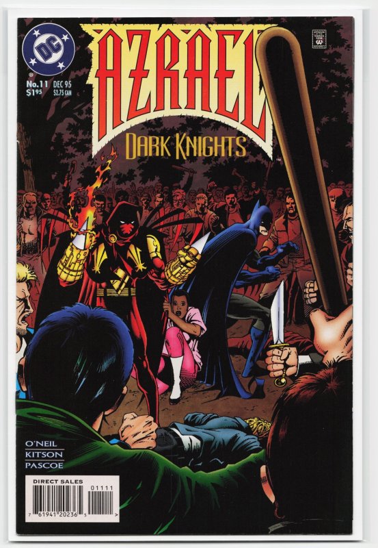 Azrael #11 (DC Comics, 1995), raw, ungraded comic book — front cover