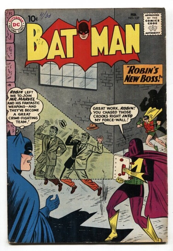 Batman #137 (DC Comics, 1961), raw comic book in VG condition — front cover