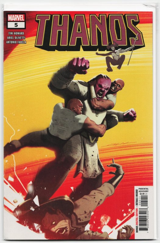 Thanos #5 (Marvel Comics, 2019), raw, ungraded comic book — front cover