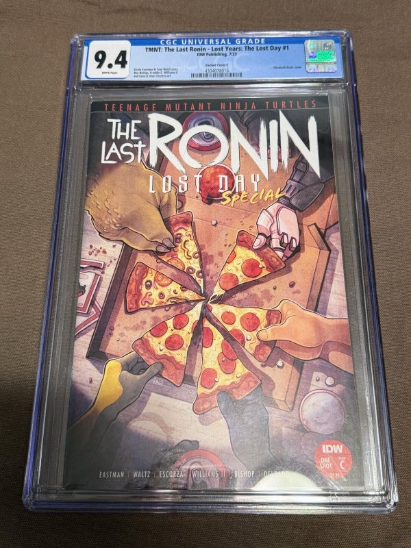TMNT: The Last Ronin #1 (IDW Publishing, 2020), CGC 9.4 graded comic book, Universal Blue label — front cover in its holder
