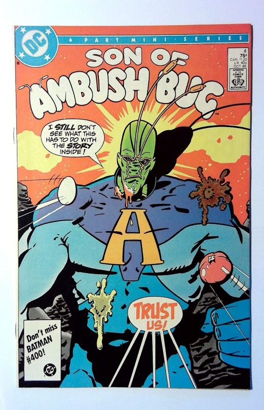 Son of Ambush Bug #4 (DC Comics, 1986), raw, ungraded comic book — front cover