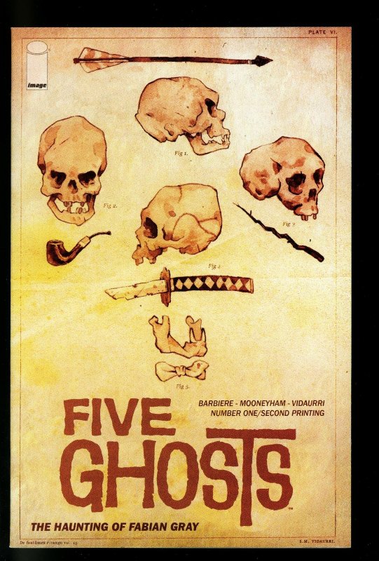 Five Ghosts #1 (Image Comics, 2013), raw comic book in NM condition — front cover