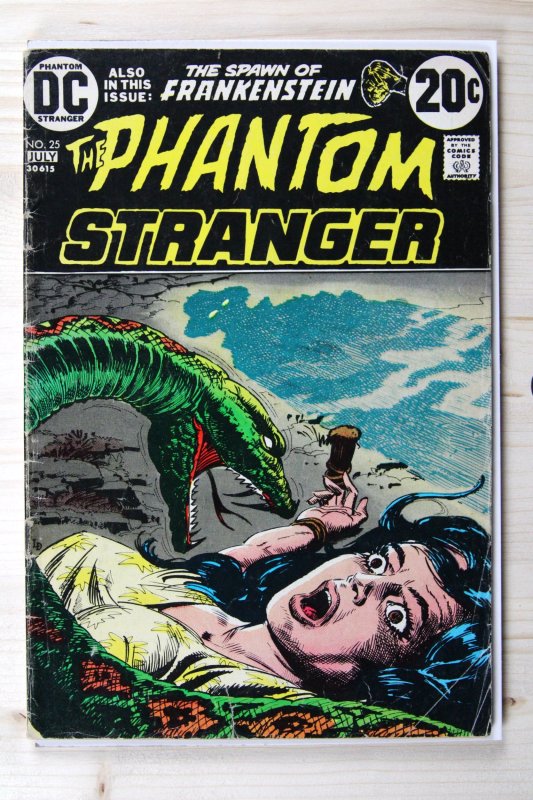 The Phantom Stranger #25 (DC Comics, 1973), raw comic book in VG+ 4.5 condition — front cover