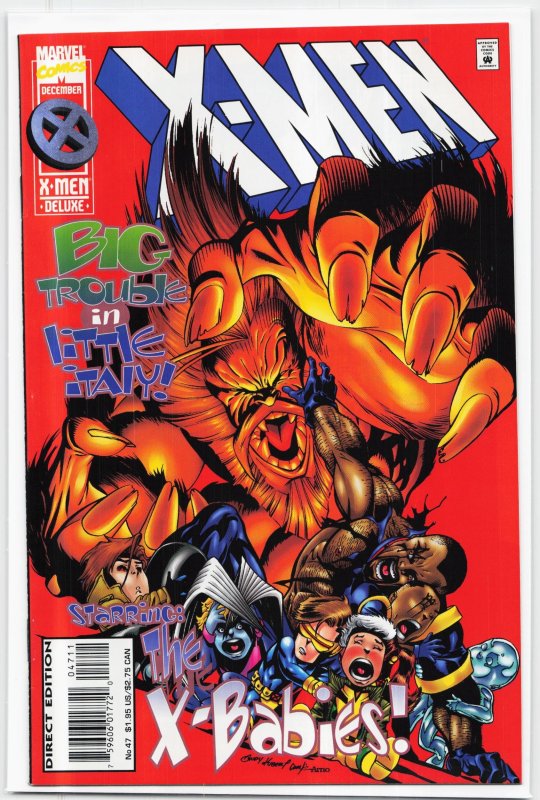 X-Men #47 (Marvel Comics, 1995), raw, ungraded comic book — front cover
