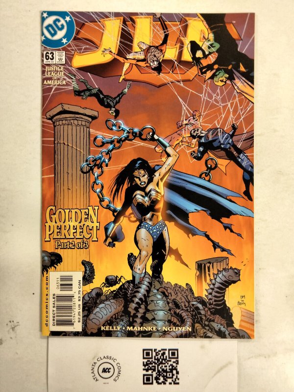 JLA #63 (DC Comics), raw comic book in NM condition — front cover