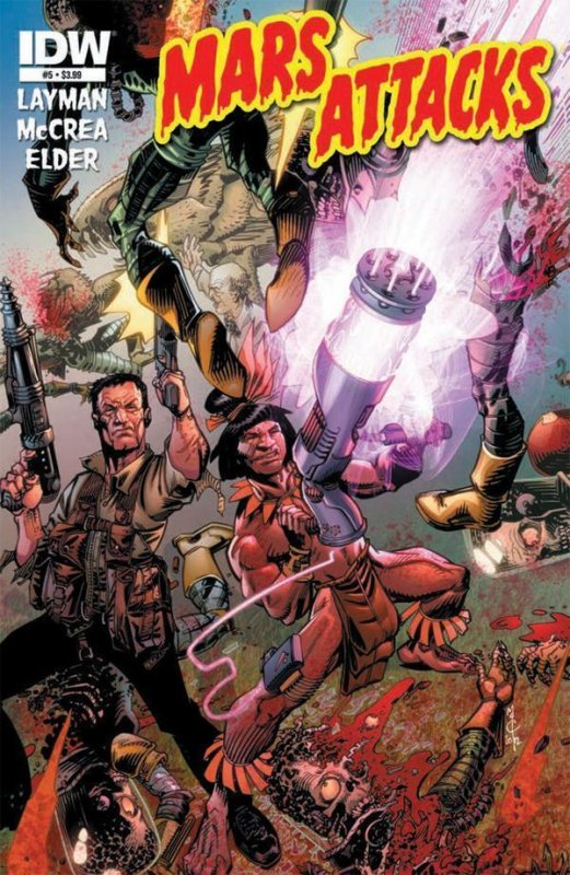 Mars Attacks #5 (IDW Publishing, 2012), raw comic book in NM condition — front cover