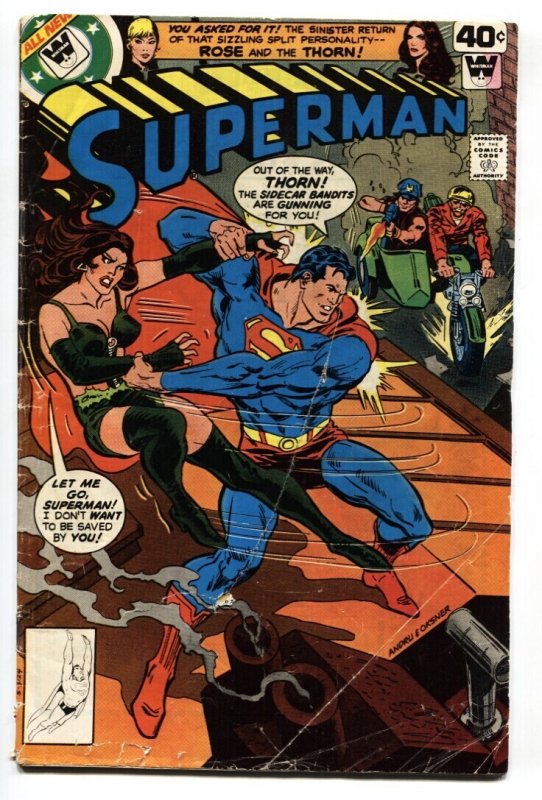 Superman #336 (DC Comics, 1978), raw comic book in FR condition — front cover