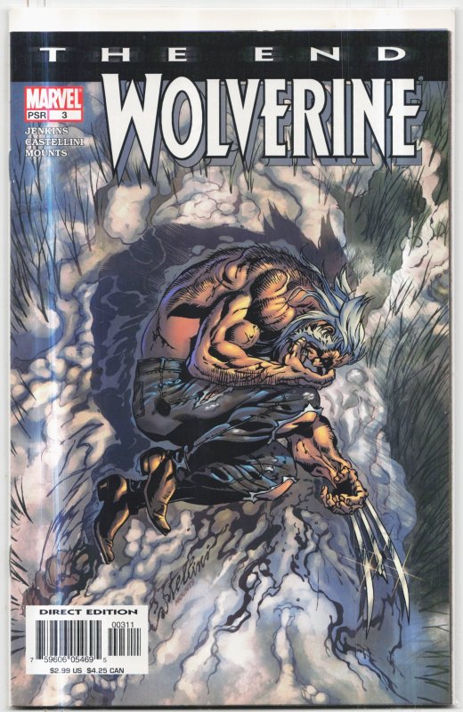 Wolverine: The End #3 (2004), raw, ungraded comic book — front cover