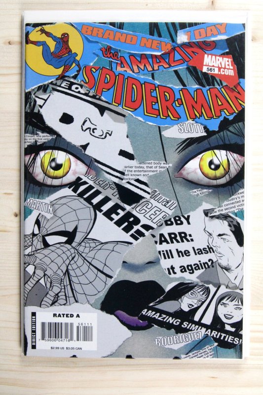 The Amazing Spider-Man #561 (Marvel Comics, 2008), raw comic book in NM 9.4 condition — front cover