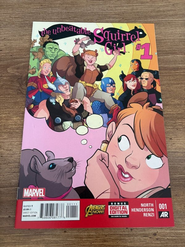 The Unbeatable Squirrel Girl #1 (Marvel Comics, 2015), raw comic book in NM condition — front cover