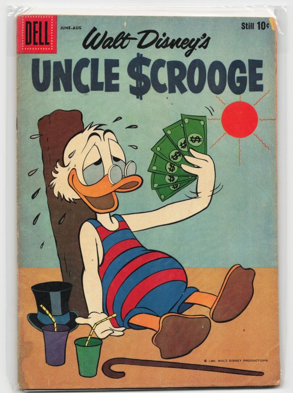 Uncle Scrooge #30 (Dell Comics, 1960), raw, ungraded comic book — front cover