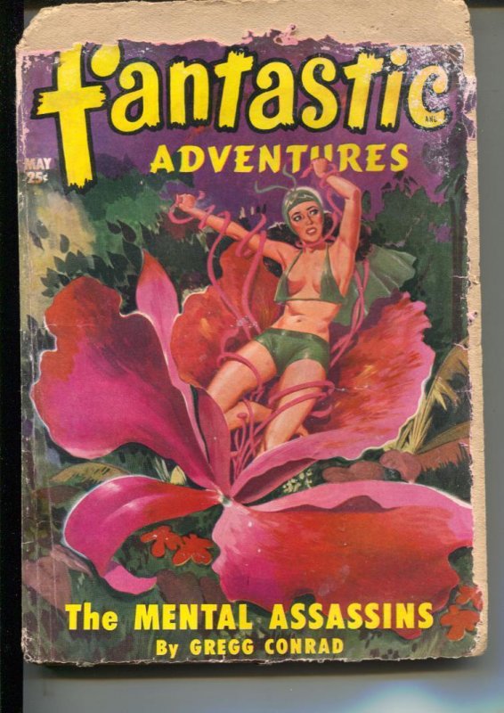 Pulp: Fantastic Adventures-Pulp-5/1950-Gregg Conrad-Mark Reynolds, raw, ungraded comic book — front cover