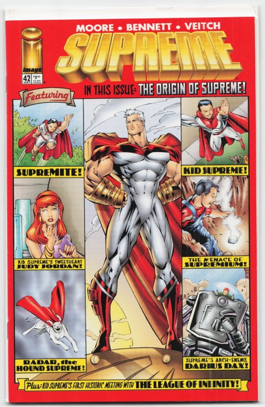 Supreme #42 (Image Comics, 1996), raw, ungraded comic book — front cover