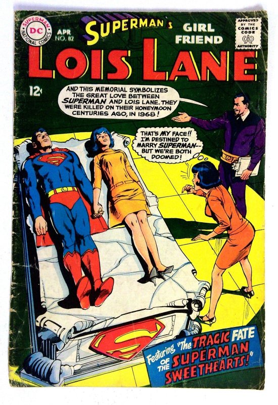 Superman's Girl Friend Lois Lane #82 (DC Comics, 1968), raw, ungraded comic book — front cover