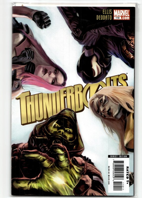 Thunderbolts #119 (Marvel Comics, 2008), raw, ungraded comic book — front cover