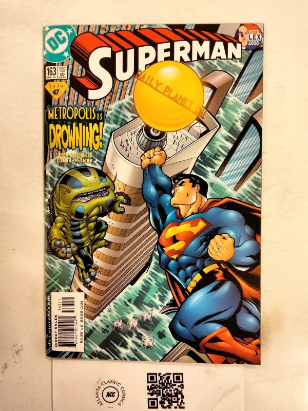 Superman #163 (DC Comics), raw comic book in NM condition — front cover