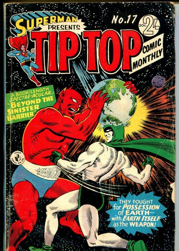 Superman Presents Tip Top Monthly #17, raw comic book in VG- condition — front cover