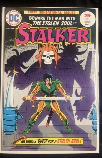 Stalker #1 (DC Comics, 1975), raw, ungraded comic book — front cover