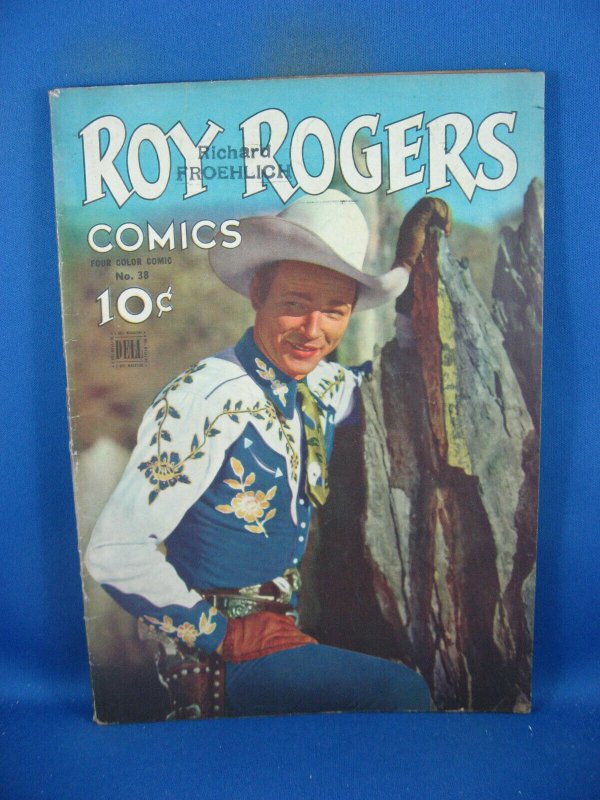 Four Color #38 (Dell Comics, 1944), raw comic book in VG+ condition — front cover