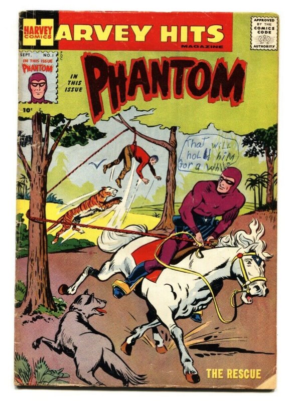 Harvey Hits #1 (1957), raw, ungraded comic book — front cover