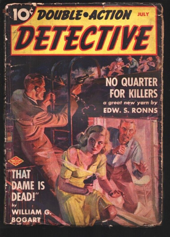 Pulp: Double Action Detective #3 (1939), raw, ungraded comic book — front cover