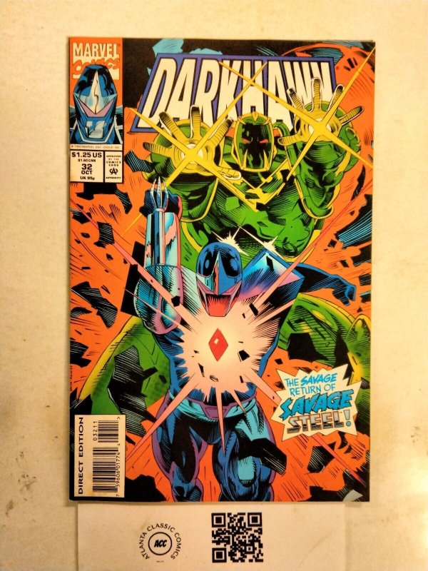 Darkhawk #32 (Marvel Comics), raw comic book in VF+ condition — front cover