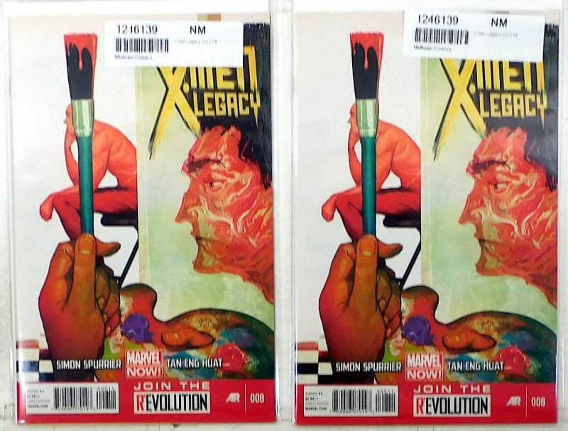 X-Men Legacy Lot of 2 #8 x2 2013 Marvel 2nd Series Legion 1st Print Comic Books (Marvel Comics, 2013), raw, ungraded comic book — front cover