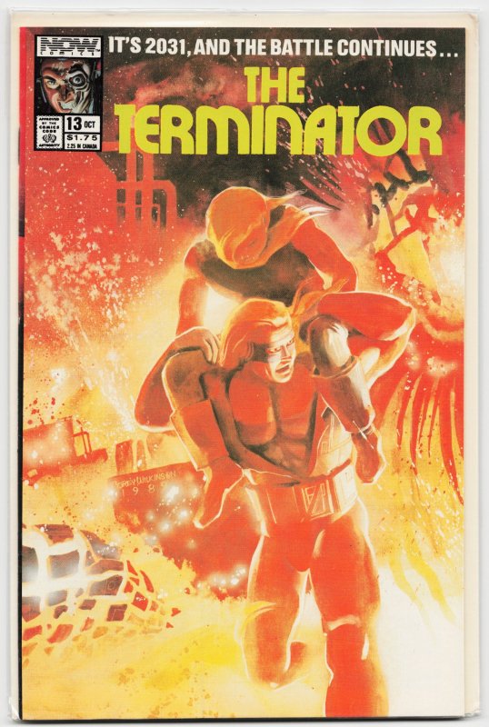 The Terminator #13 (Dark Horse Comics, 1989), raw, ungraded comic book — front cover